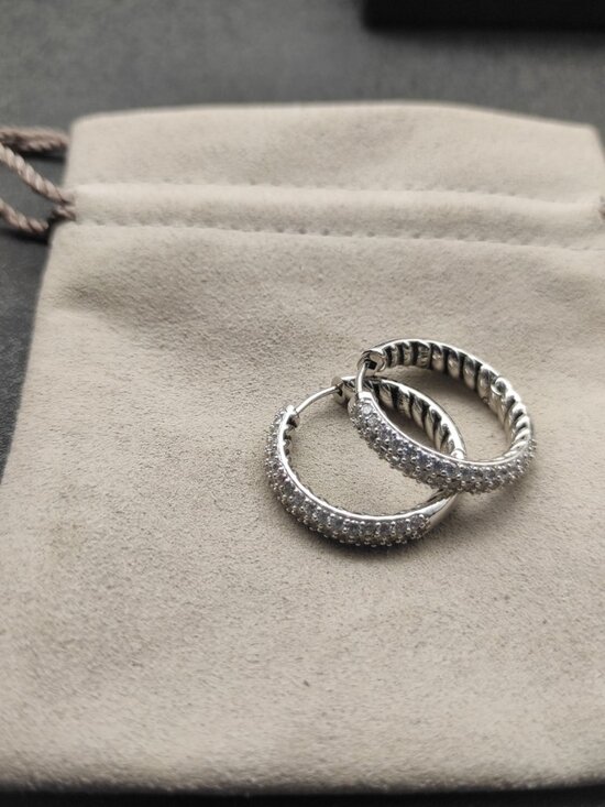 David Yurman Jewelry - David Yurman 925 Silver Earrings with Original Pouch